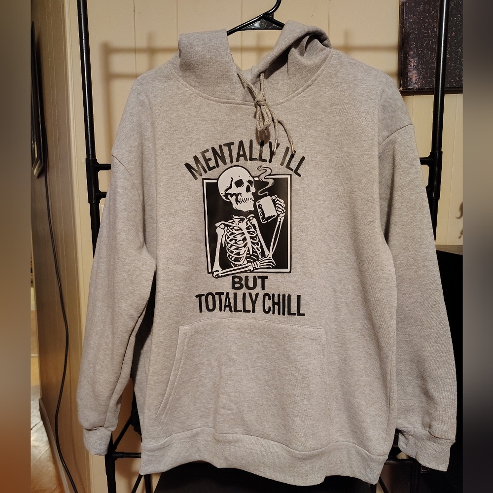 Gray Graphic Hoodie